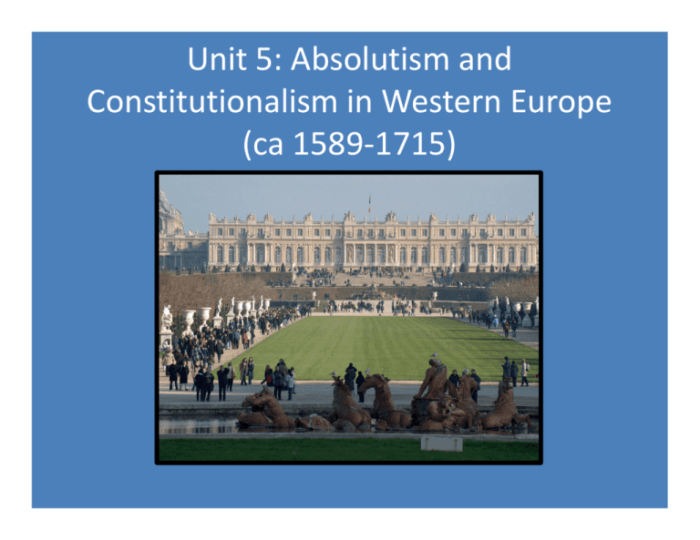 Conflict and absolutism in europe