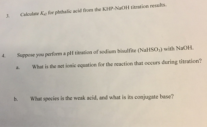 Khp naoh equation reactions chemical titration acid calculations aqueous solutions ii ppt powerpoint