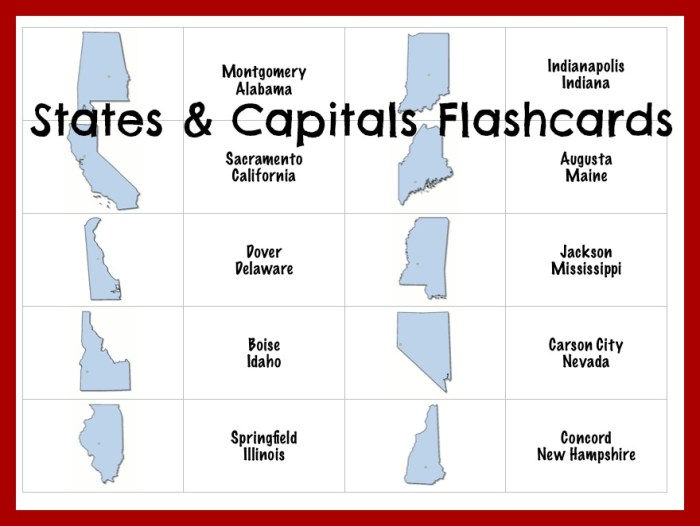 States and capitals flash cards pdf